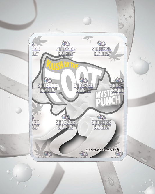 Kush By The Foot Mystery Punch | Pre-Made Sticker Bag | 3.5g