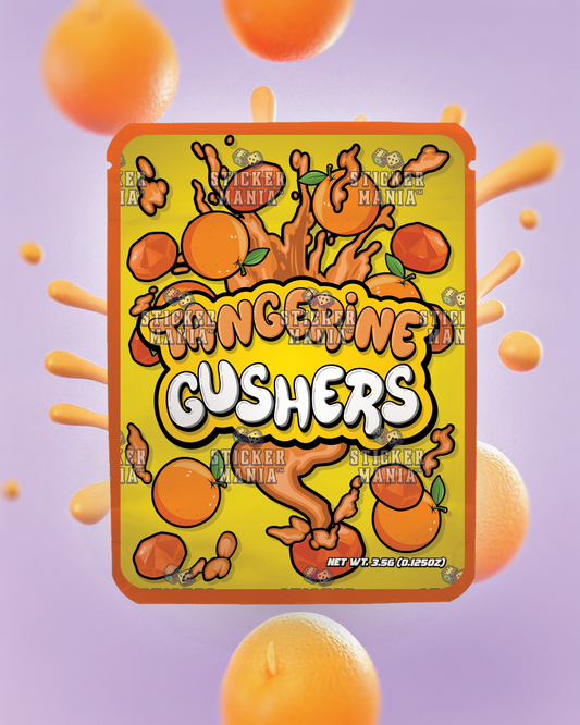 Tangerine Gushers | Pre-Made Sticker Bag | 3.5g