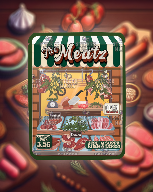 The Meatz | Pre-Made Sticker Bag | 3.5g