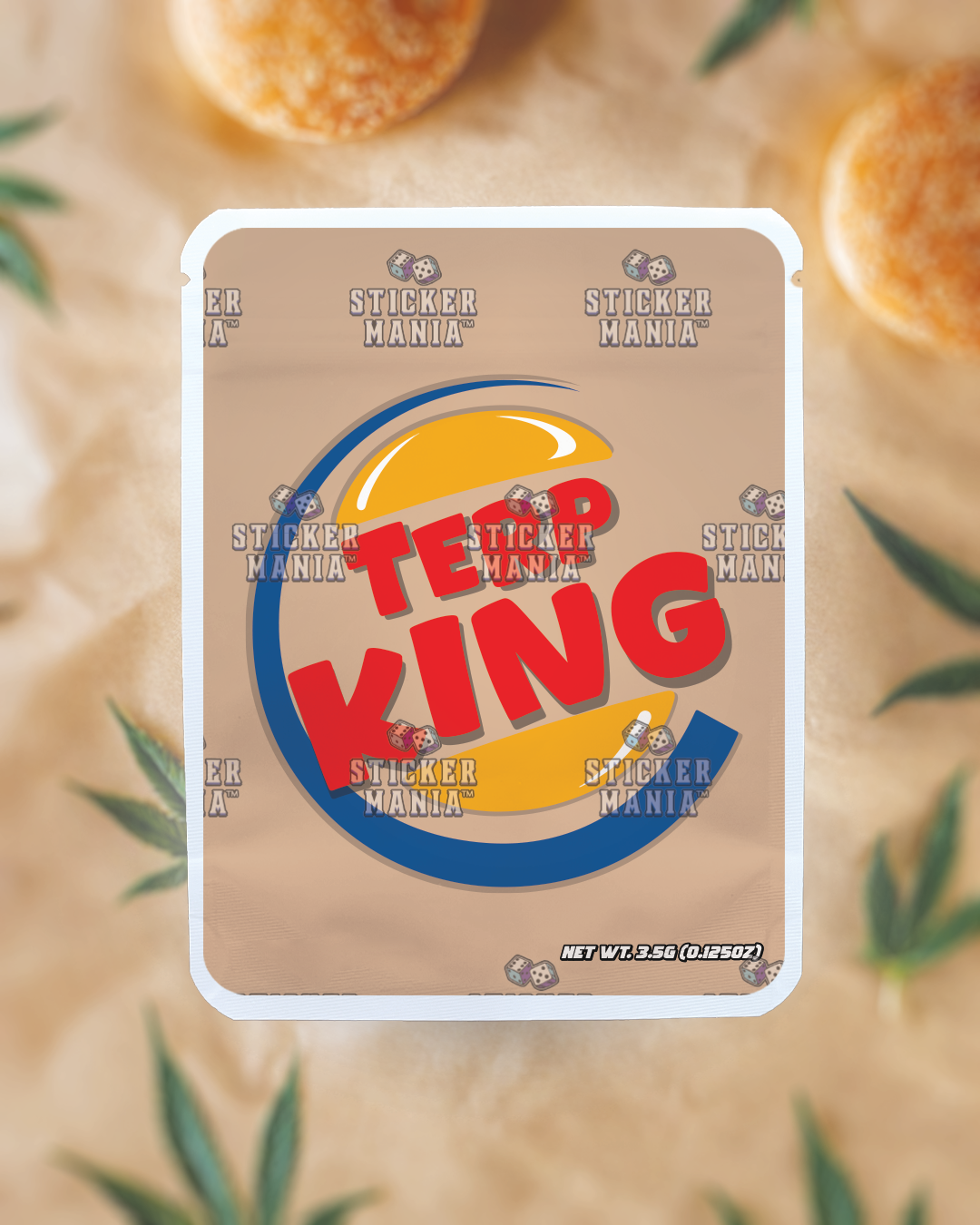 Terp King | Pre-Made Sticker Bag | 3.5g