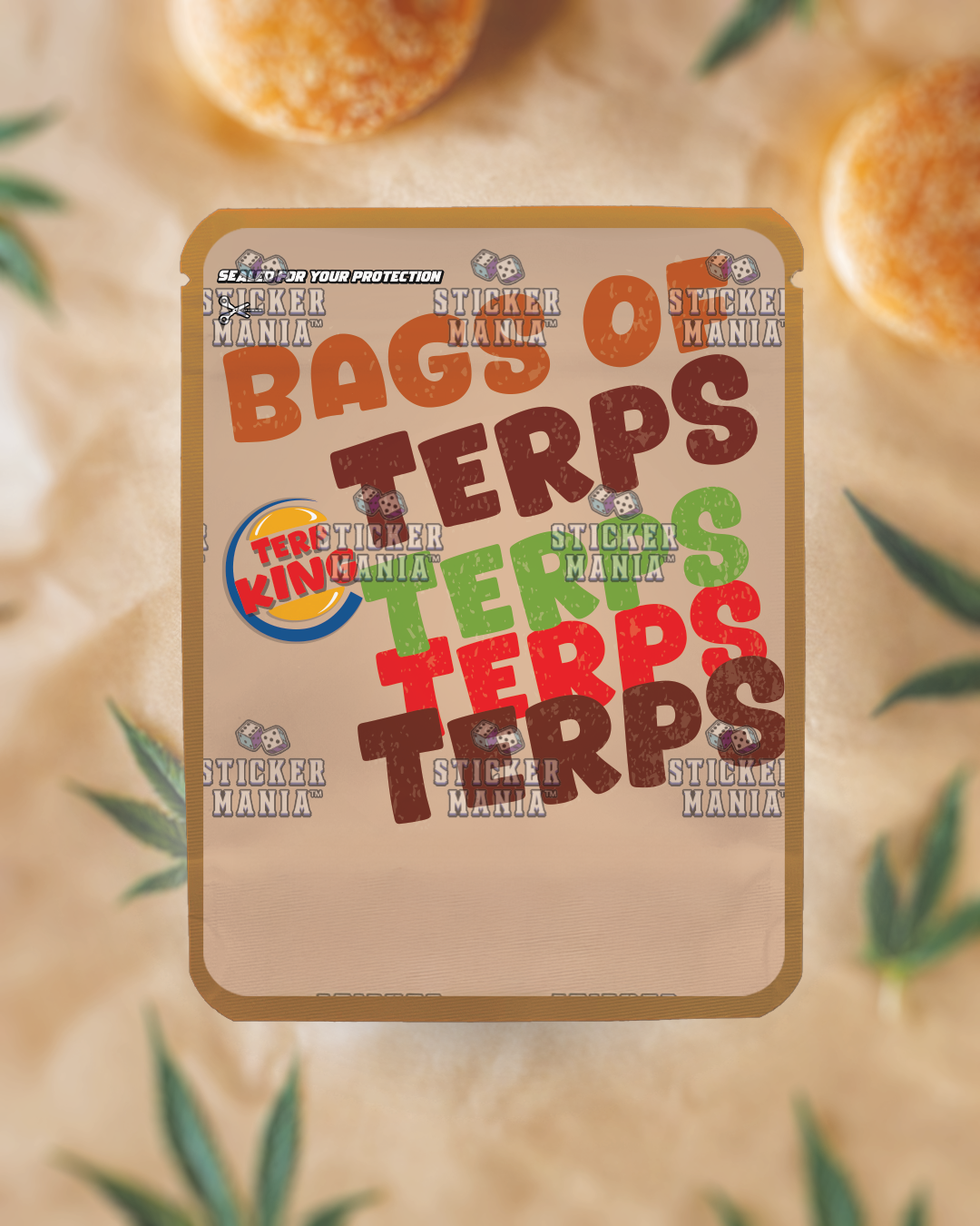 Terp King | Pre-Made Sticker Bag | 3.5g