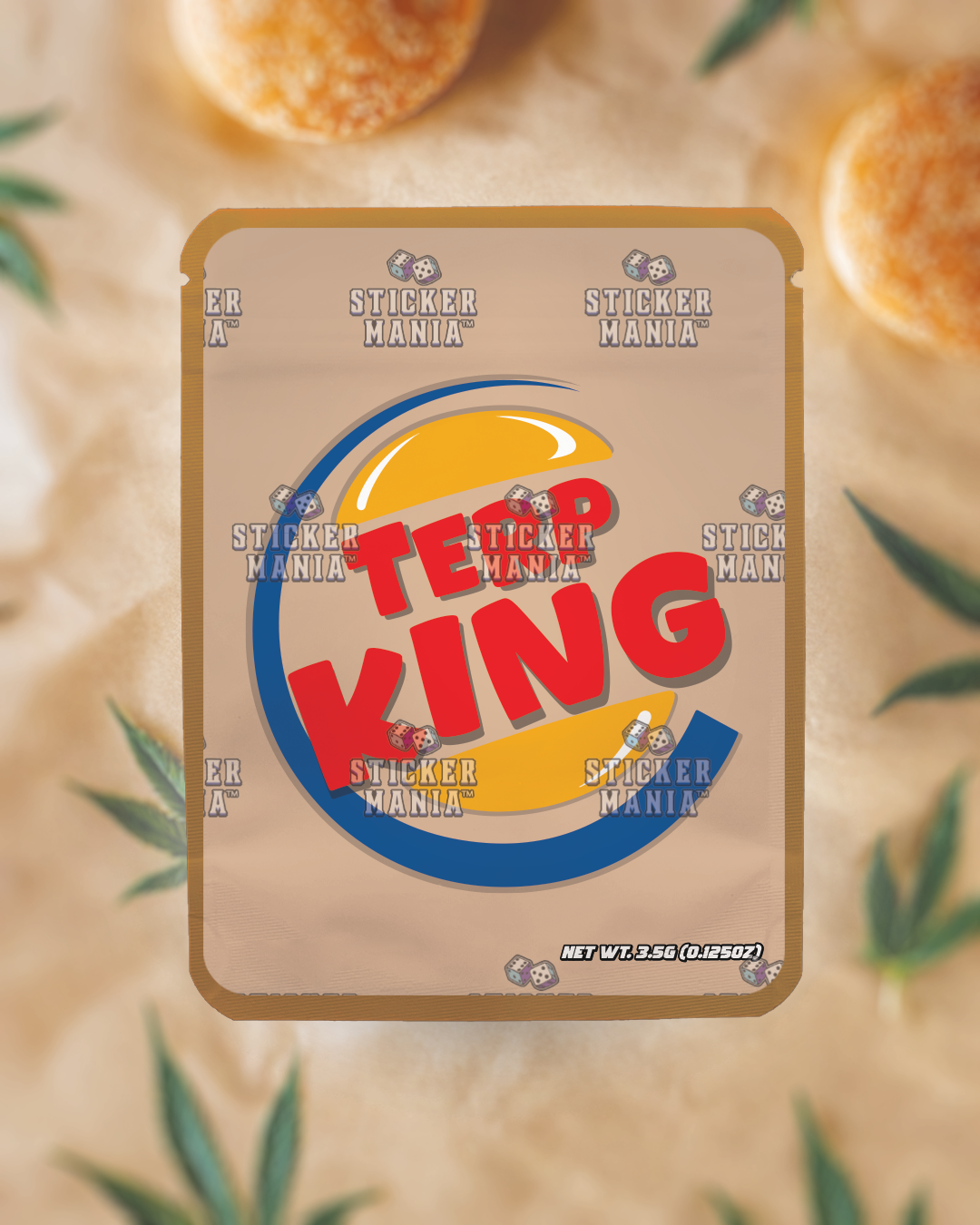 Terp King | Pre-Made Sticker Bag | 3.5g