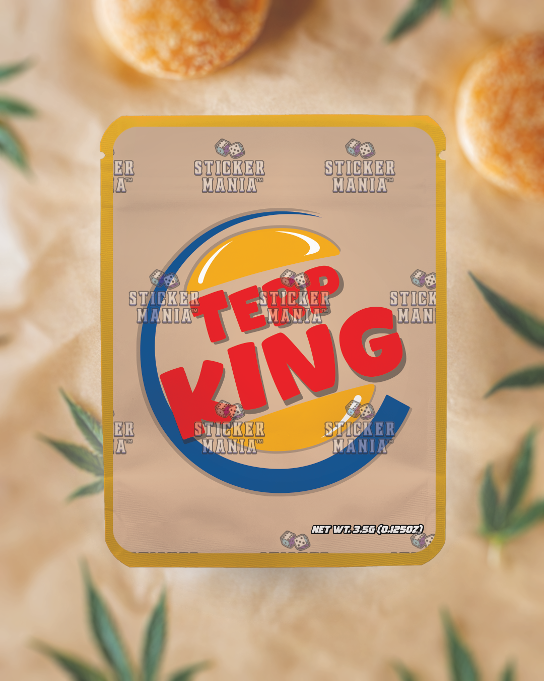Terp King | Pre-Made Sticker Bag | 3.5g