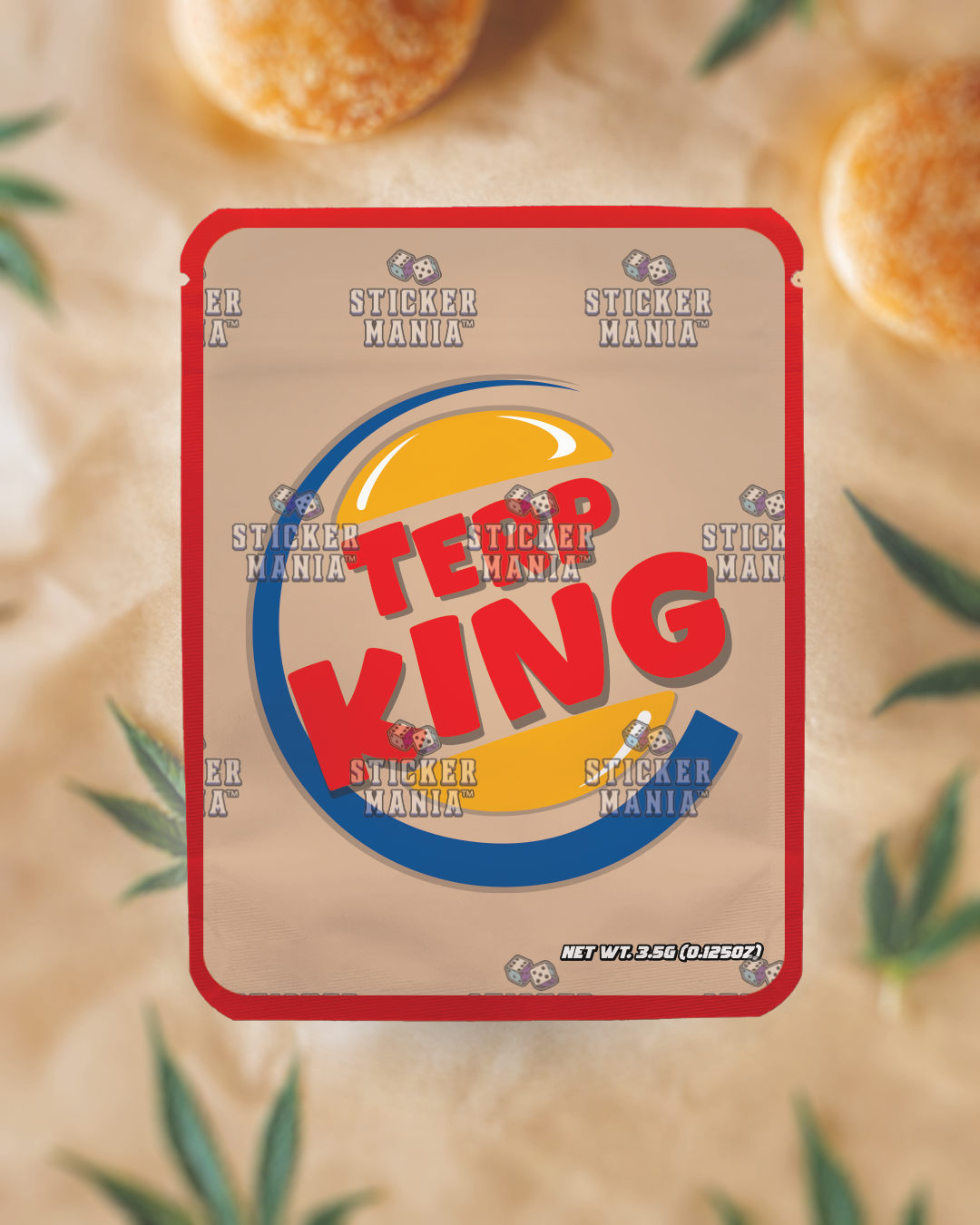 Terp King | Pre-Made Sticker Bag | 3.5g