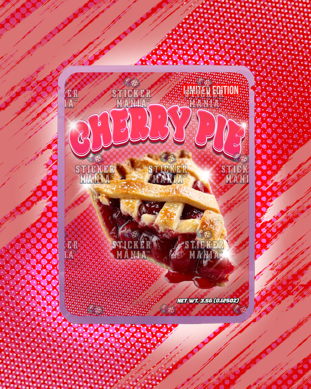 Cherry Pie | Pre-Made Sticker Bag | 3.5g