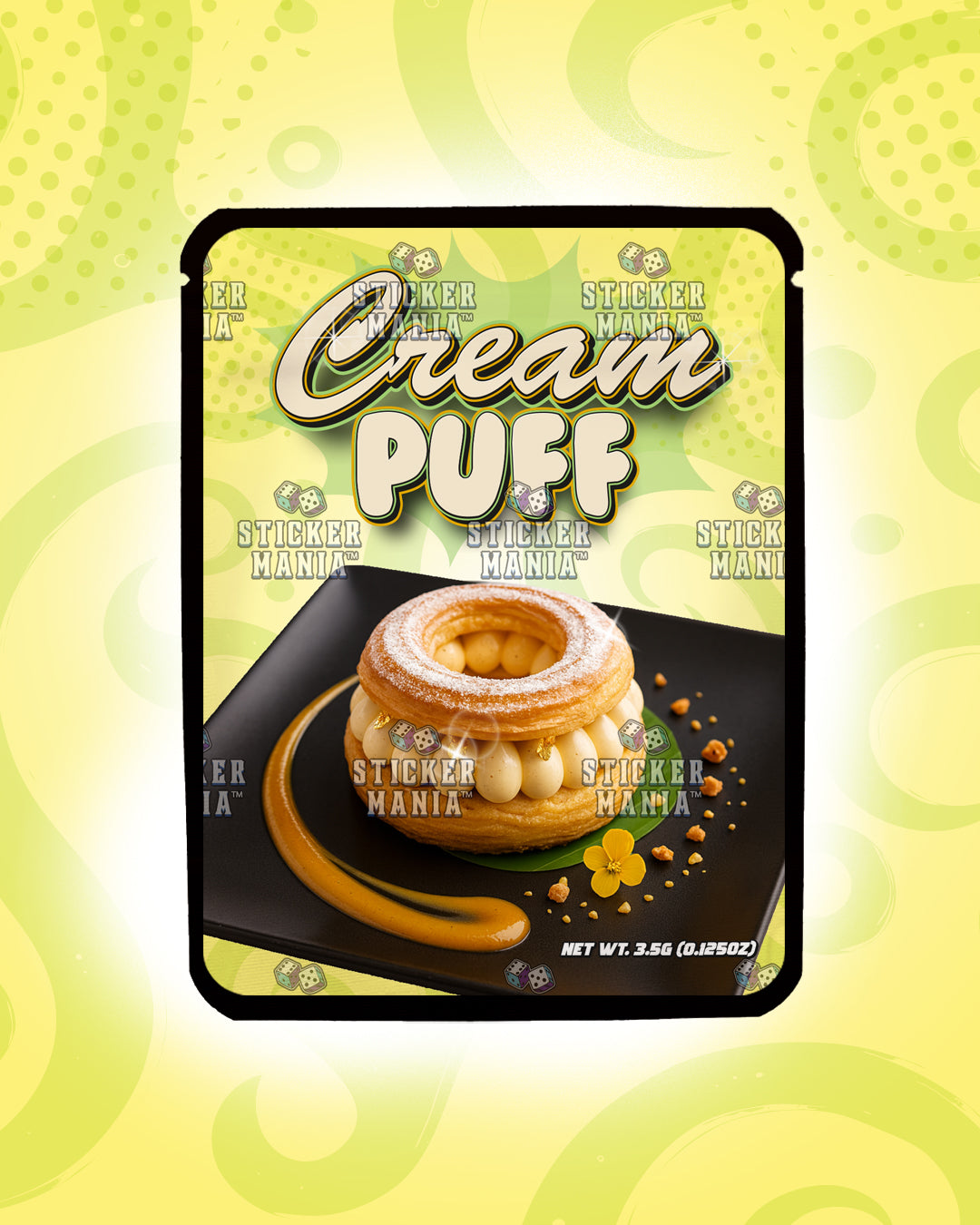 Cream Puff | Pre-Made Sticker Bag | 3.5g