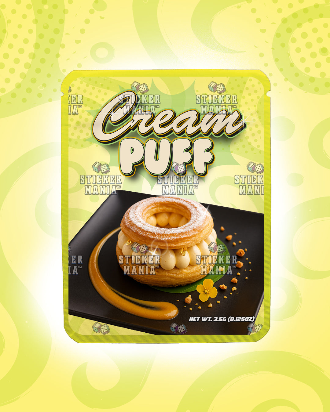 Cream Puff | Pre-Made Sticker Bag | 3.5g