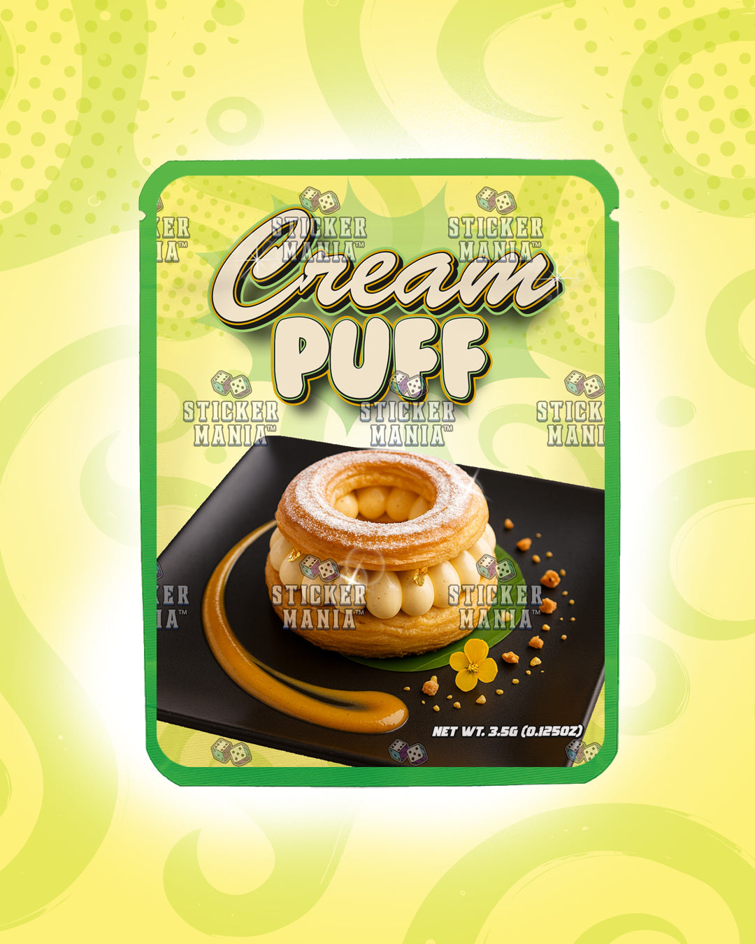 Cream Puff | Pre-Made Sticker Bag | 3.5g