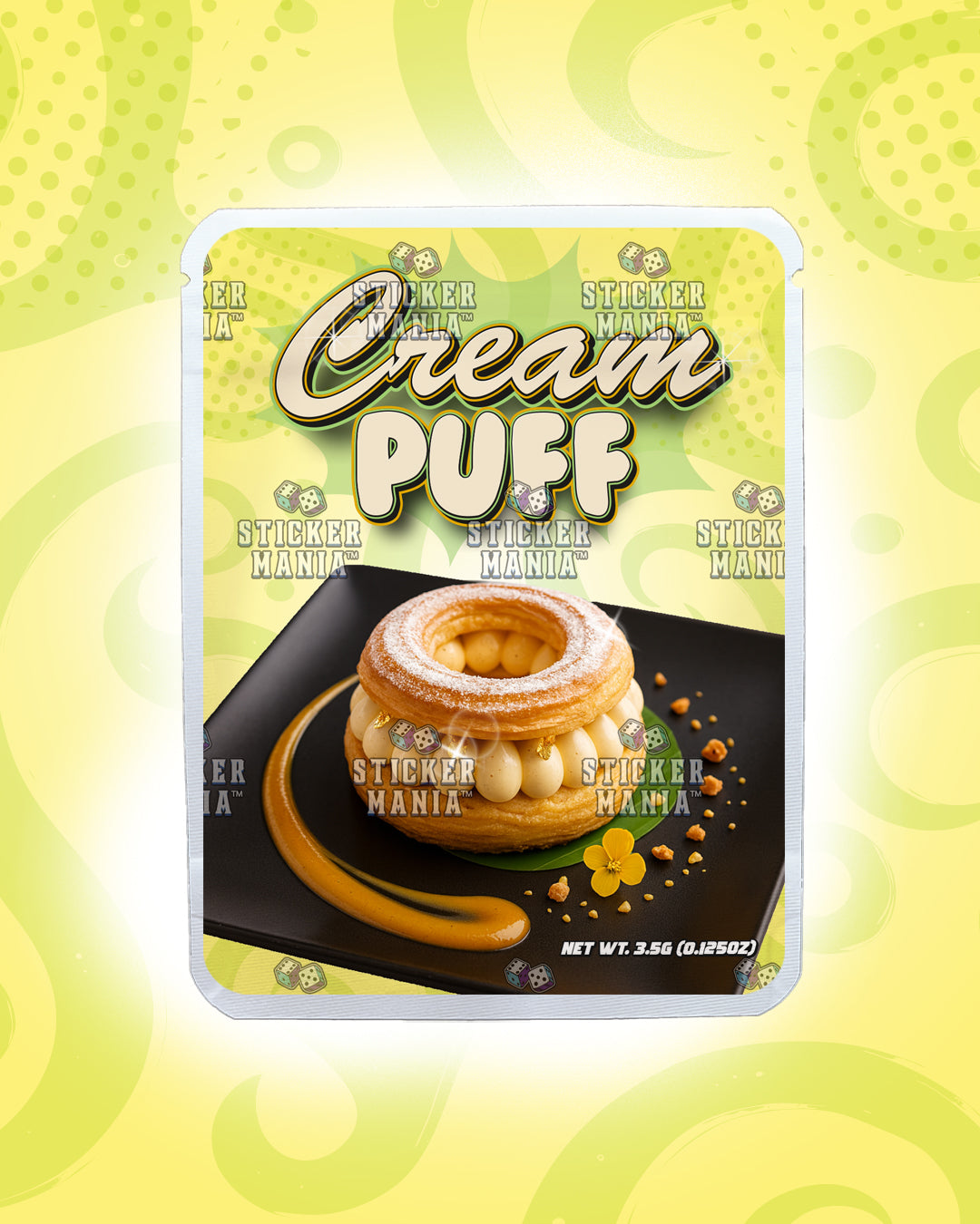 Cream Puff | Pre-Made Sticker Bag | 3.5g