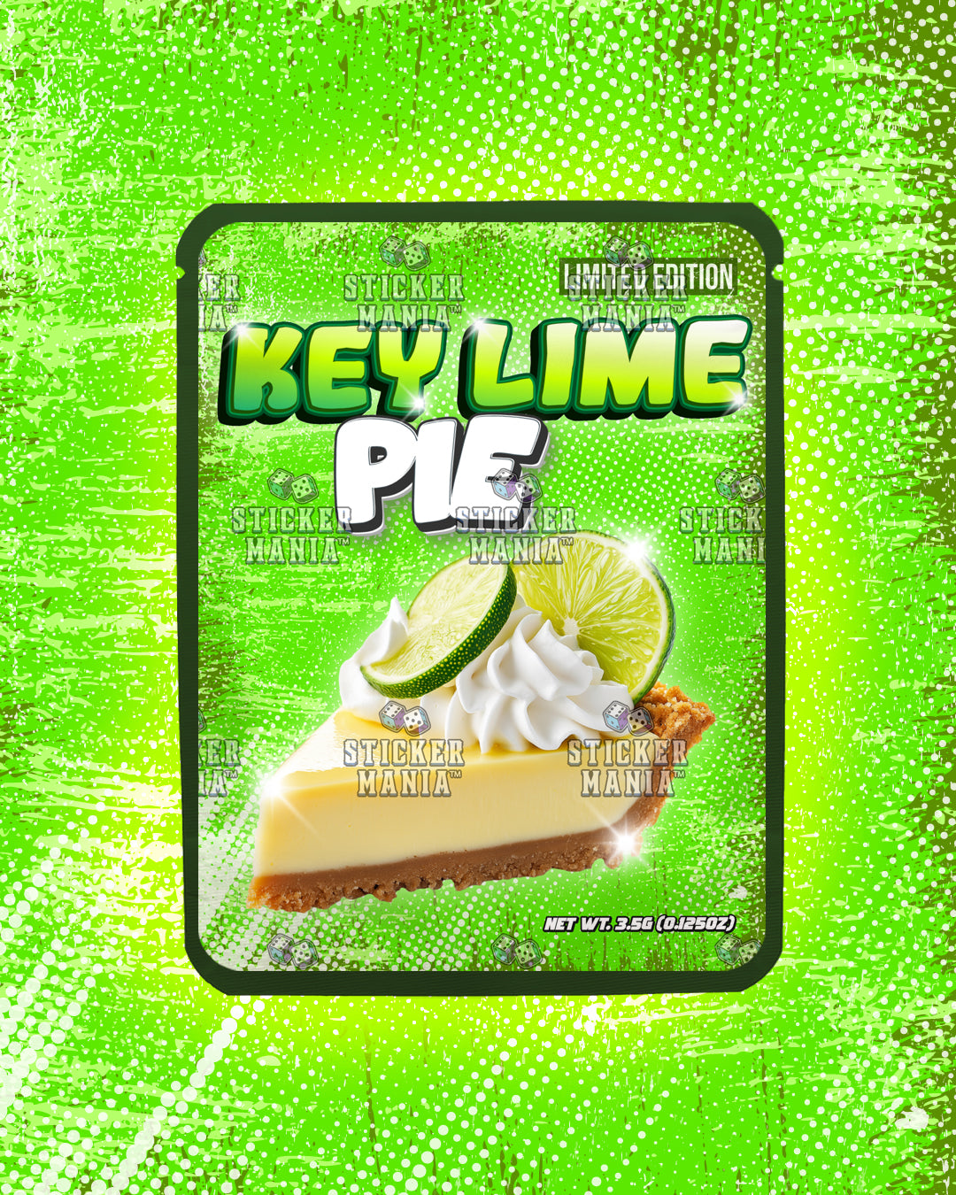 Key Lime Pie | Pre-Made Sticker Bag | 3.5g