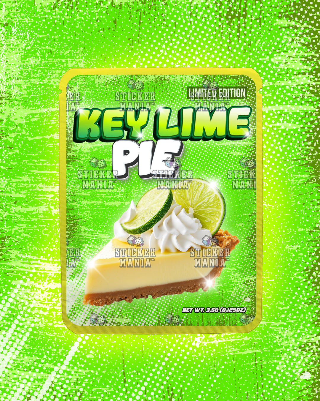 Key Lime Pie | Pre-Made Sticker Bag | 3.5g