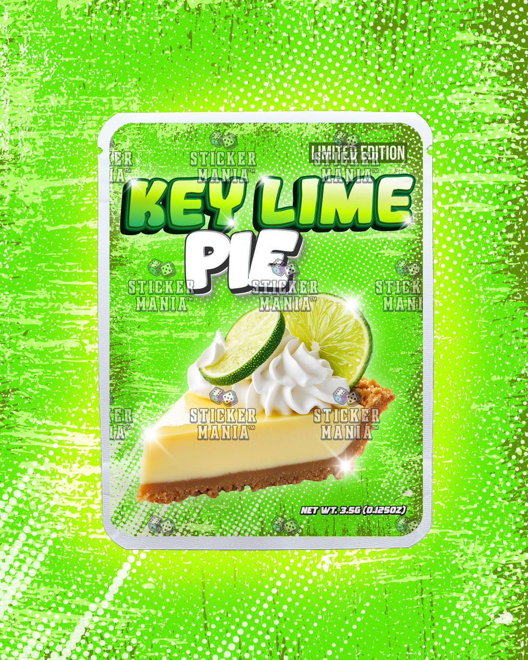 Key Lime Pie | Pre-Made Sticker Bag | 3.5g