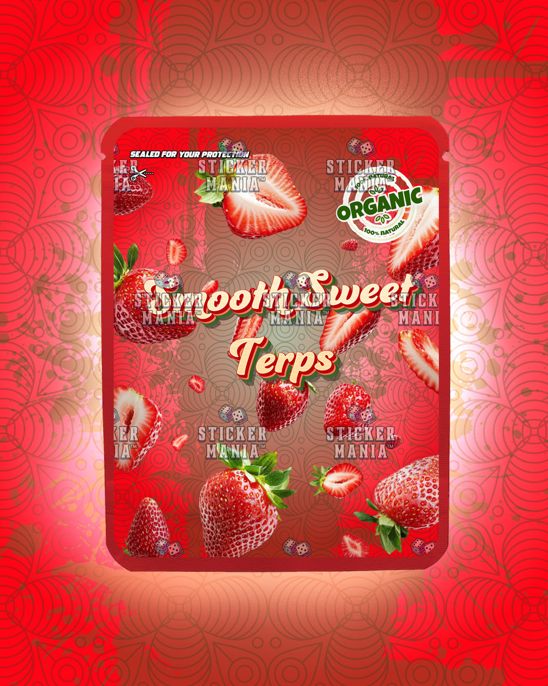 Strawberry Matcha Roll | Pre-Made Sticker Bag | 3.5g