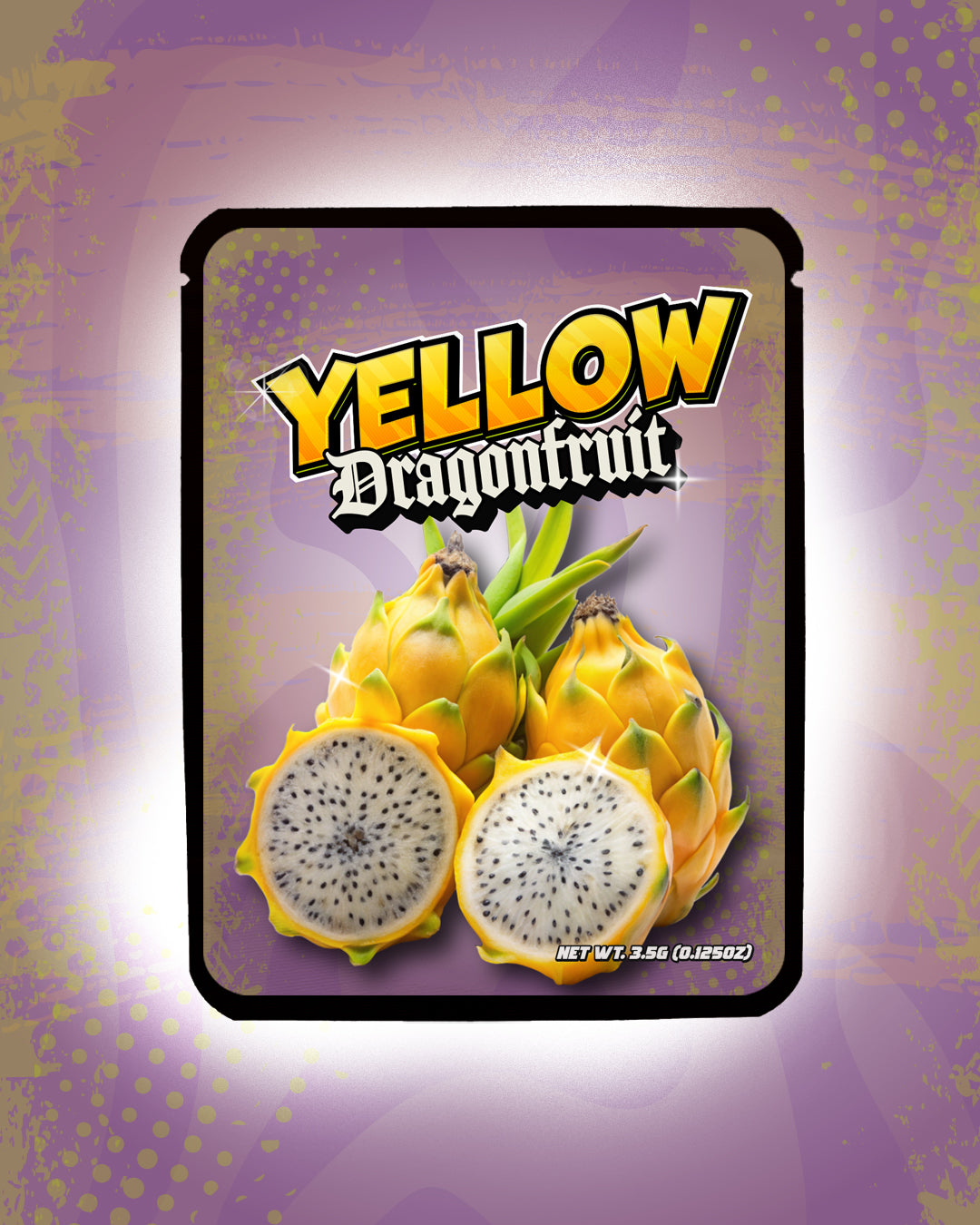 Yellow Dragonfruit | Pre-Made Sticker Bag | 3.5g