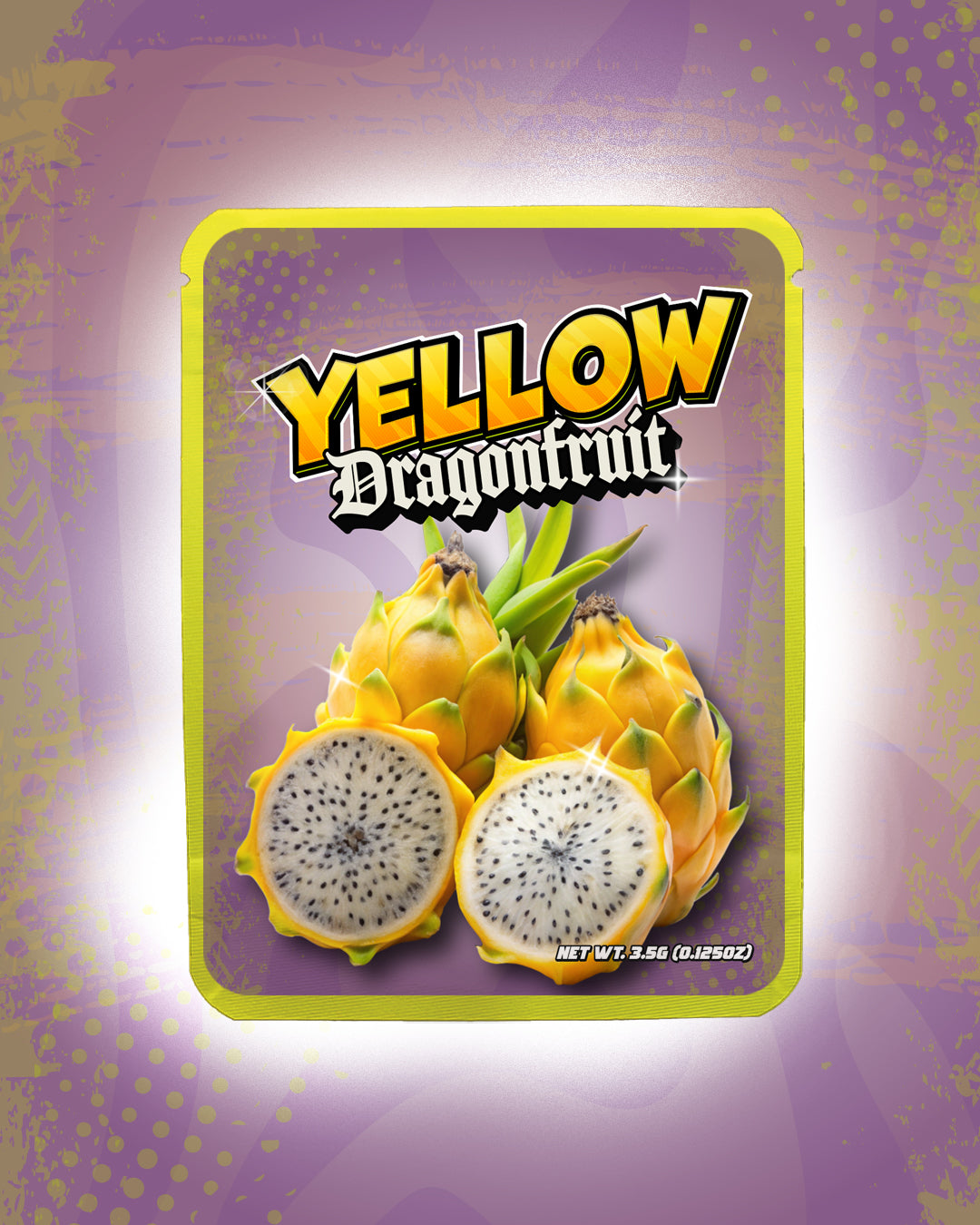 Yellow Dragonfruit | Pre-Made Sticker Bag | 3.5g