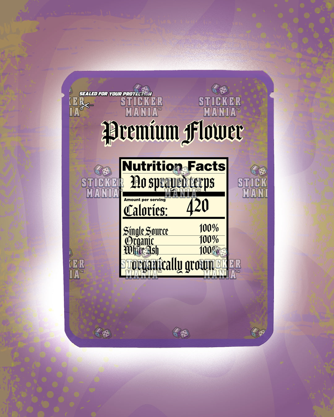 Yellow Dragonfruit | Pre-Made Sticker Bag | 3.5g