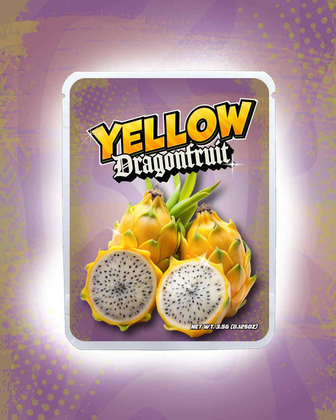 Yellow Dragonfruit | Pre-Made Sticker Bag | 3.5g