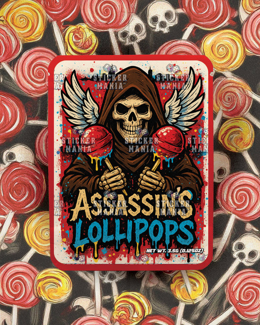 Assassin's Lollipops | Pre-Made Sticker Bag | 3.5g