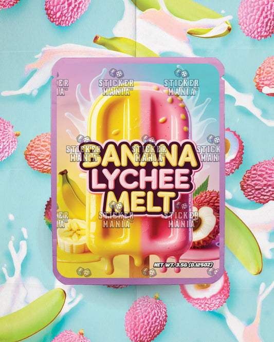 Banana Lychee Melt | Pre-Made Sticker Bag | 3.5g