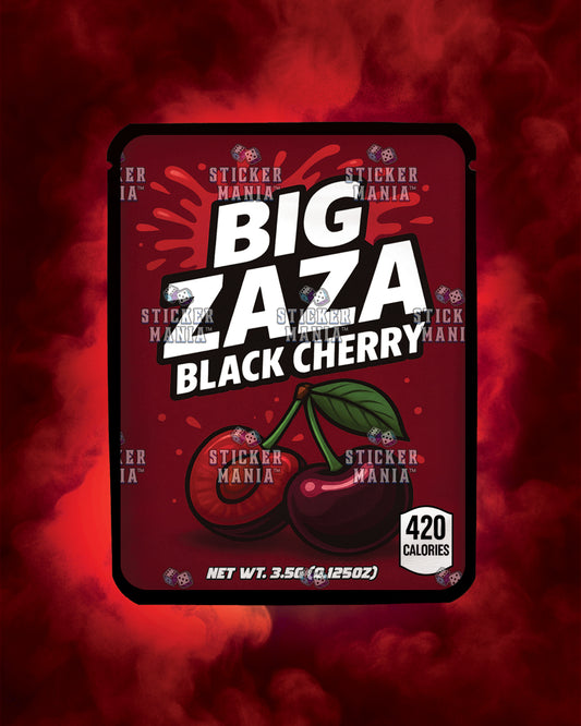 Big Zaza Black Cherry | Pre-Made Sticker Bag | 3.5g