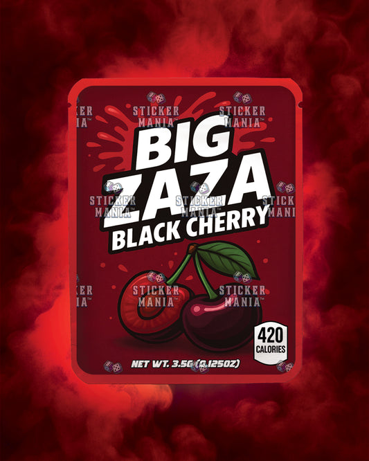 Big Zaza Black Cherry | Pre-Made Sticker Bag | 3.5g