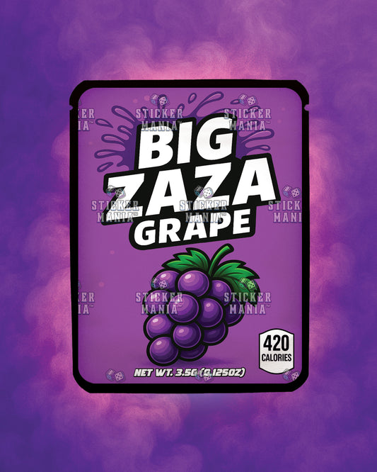 Big Zaza Grape | Pre-Made Sticker Bag | 3.5g