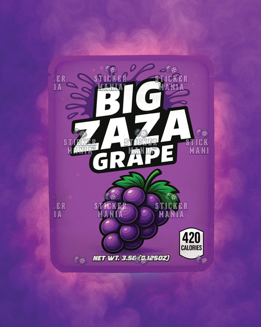 Big Zaza Grape | Pre-Made Sticker Bag | 3.5g