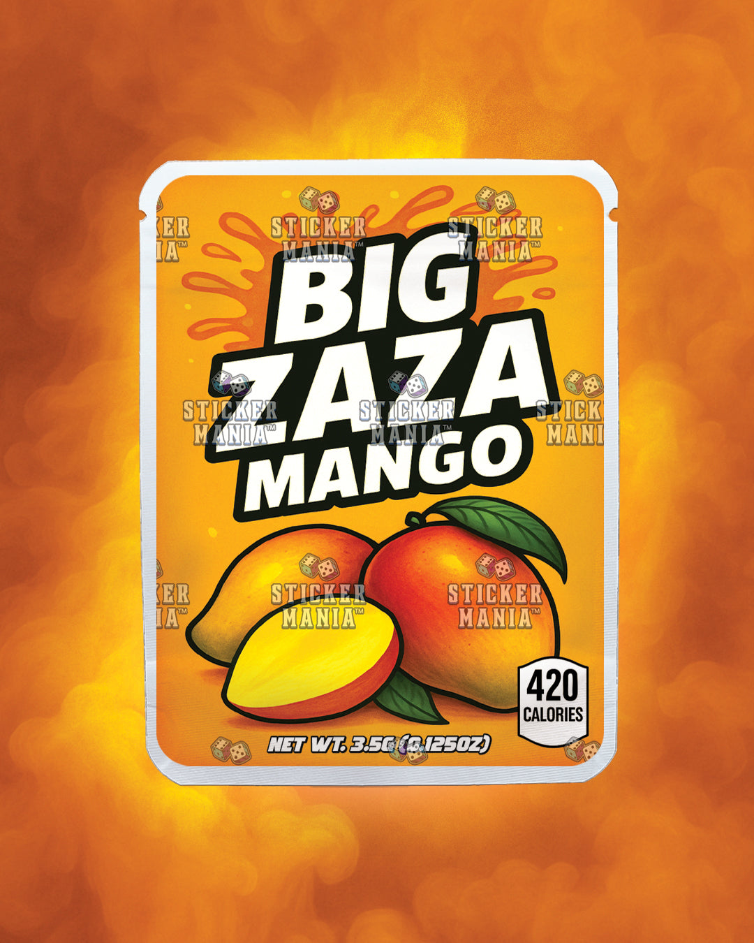 Big Zaza Mango | Pre-Made Sticker Bag | 3.5g