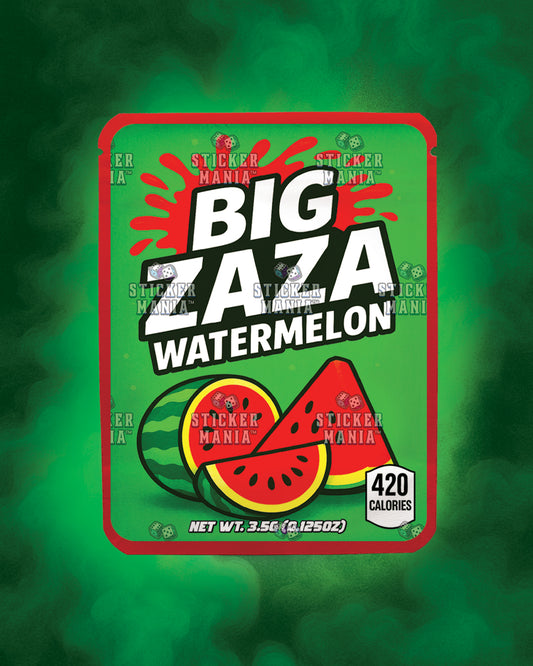 Big Zaza Watermelon | Pre-Made Sticker Bag | 3.5g