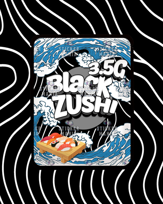 Black Zushi | Pre-Made Sticker Bag | 3.5g