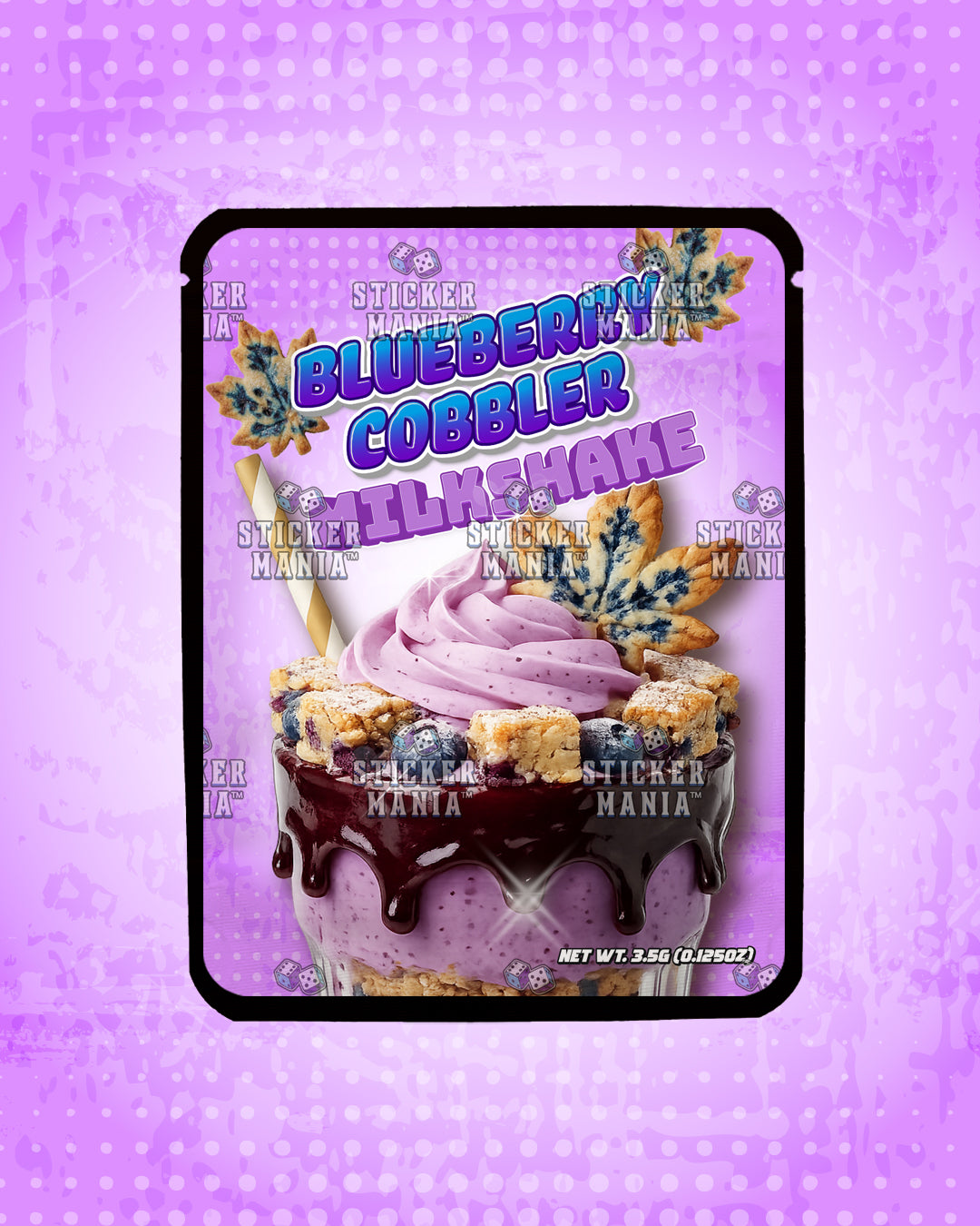 Milkshake Blueberry Cobbler | Pre-Made Sticker Bag | 3.5g