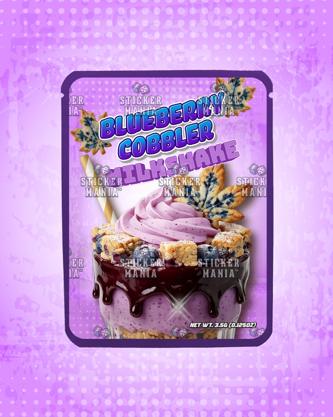 Milkshake Blueberry Cobbler | Pre-Made Sticker Bag | 3.5g