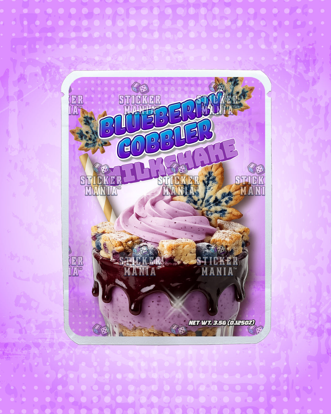 Milkshake Blueberry Cobbler | Pre-Made Sticker Bag | 3.5g