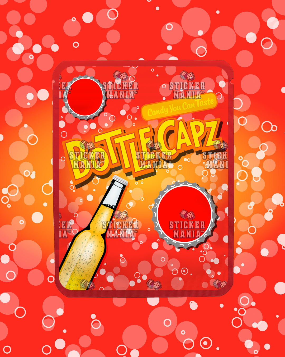 Bottle Capz Blood Orange | Pre-Made Sticker Bag | 3.5g