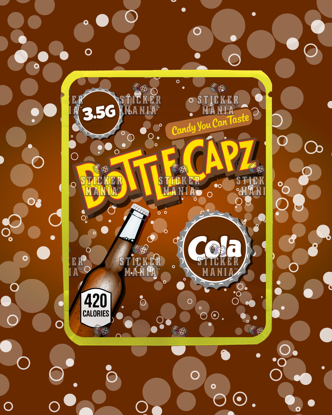 Bottle Capz Cola | Pre-Made Sticker Bag | 3.5g