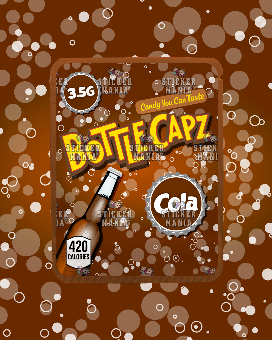 Bottle Capz Cola | Pre-Made Sticker Bag | 3.5g