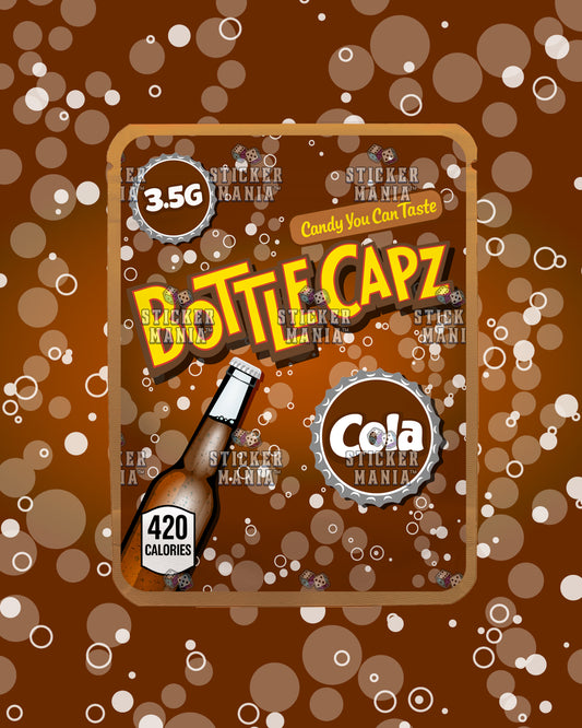 Bottle Capz Cola | Pre-Made Sticker Bag | 3.5g