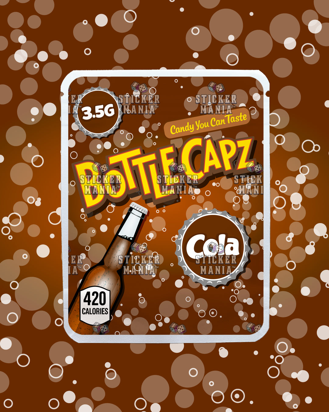 Bottle Capz Cola | Pre-Made Sticker Bag | 3.5g
