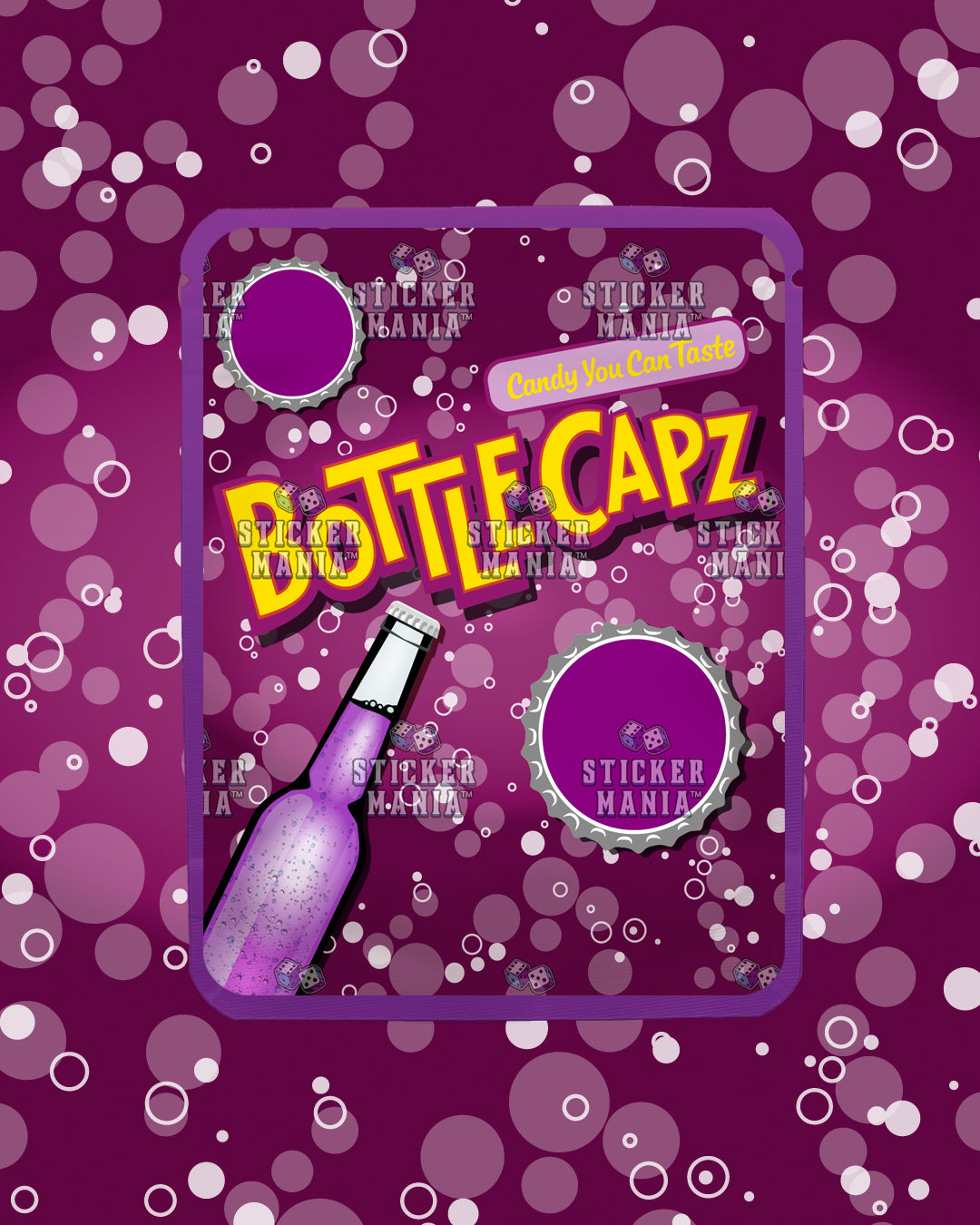 Bottle Capz Grape  | Pre-Made Sticker Bag | 3.5g