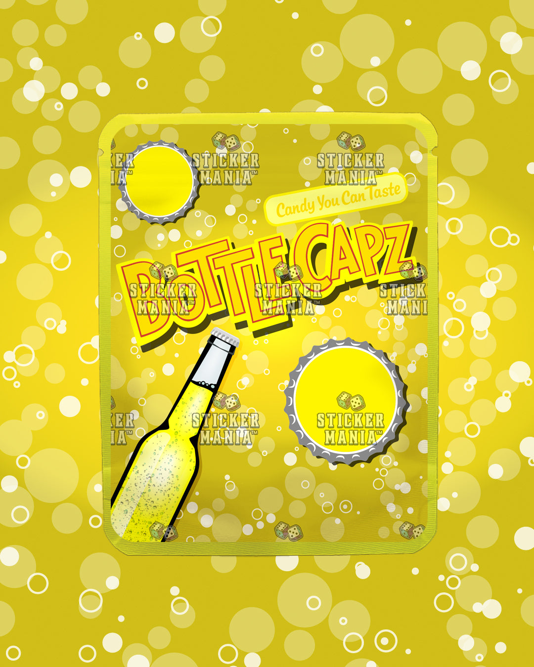 Bottle Capz Lemon Fizz | Pre-Made Sticker Bag | 3.5g