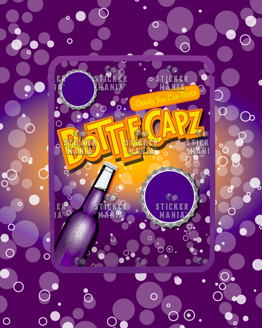 Bottle Capz Passion Plum | Pre-Made Sticker Bag | 3.5g