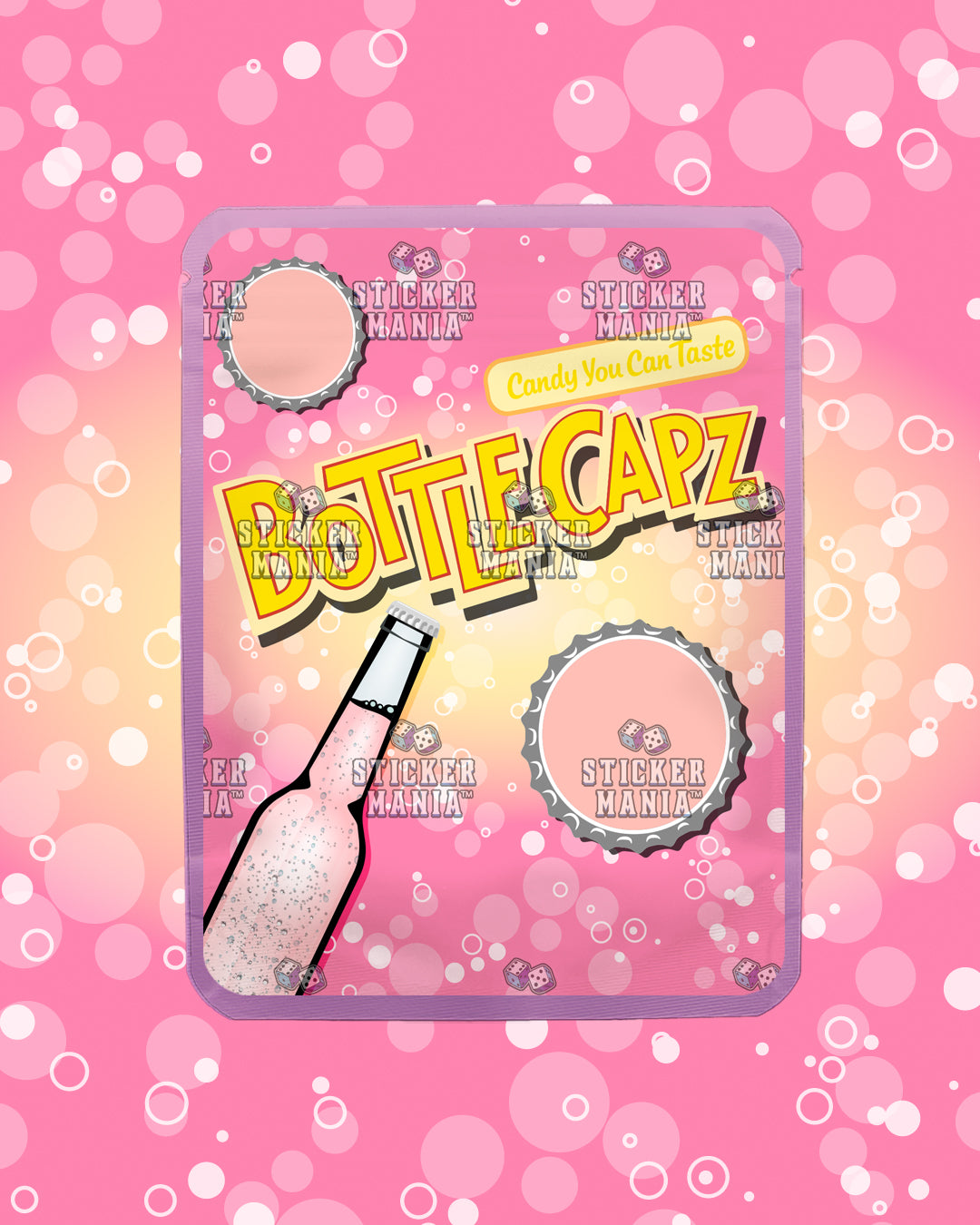 Bottle Capz Peaches & Cream | Pre-Made Sticker Bag | 3.5g