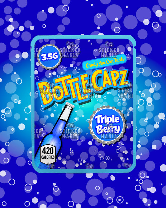 Bottle Capz Triple Berry | Pre-Made Sticker Bag | 3.5g