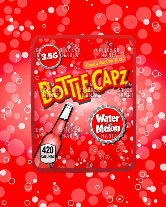 Bottle Capz Watermelon  | Pre-Made Sticker Bag | 3.5g