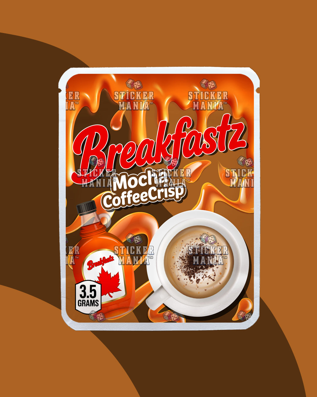 Breakfastz Mocha Coffee Crisp | Pre-Made Sticker Bag | 3.5g