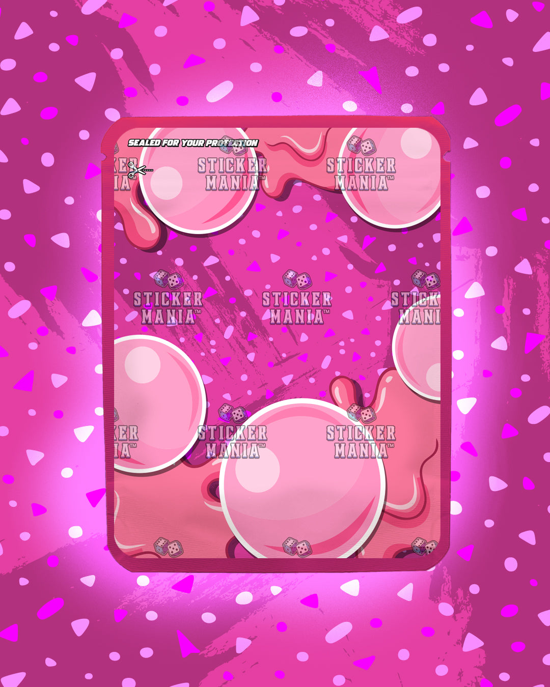 Bubble Za Bubble Gum | Pre-Made Sticker Bag | 3.5g