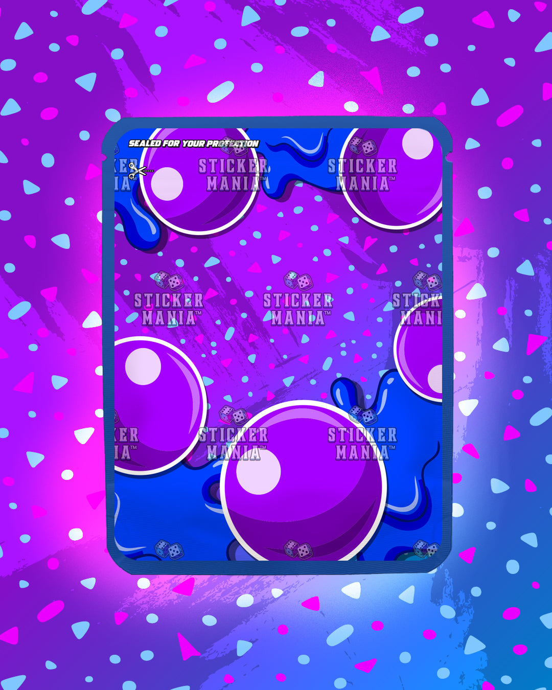 Bubble Za Galaxy Gum | Pre-Made Sticker Bag | 3.5g