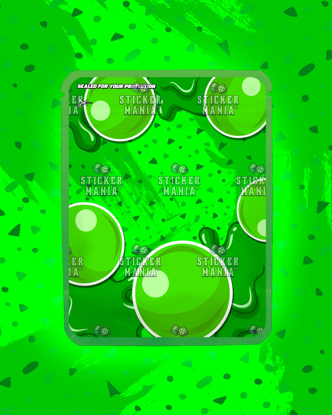Bubble Za Sour Gum | Pre-Made Sticker Bag | 3.5g