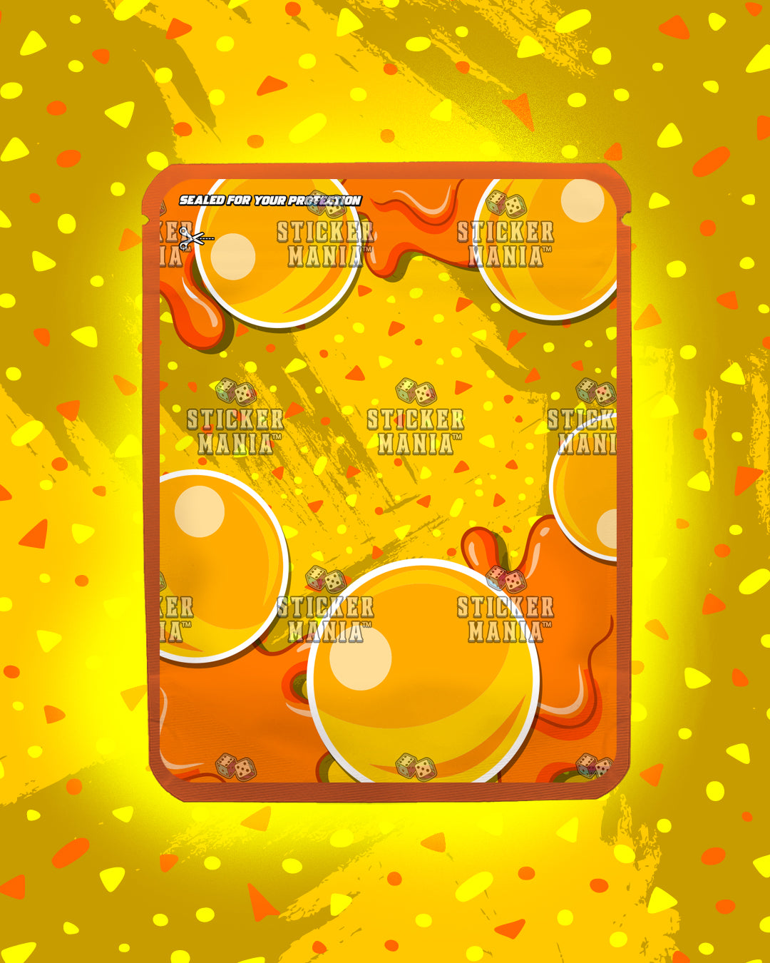 Bubble Za Tropical Gum | Pre-Made Sticker Bag | 3.5g