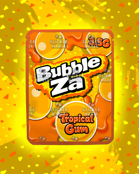 Bubble Za Tropical Gum | Pre-Made Sticker Bag | 3.5g